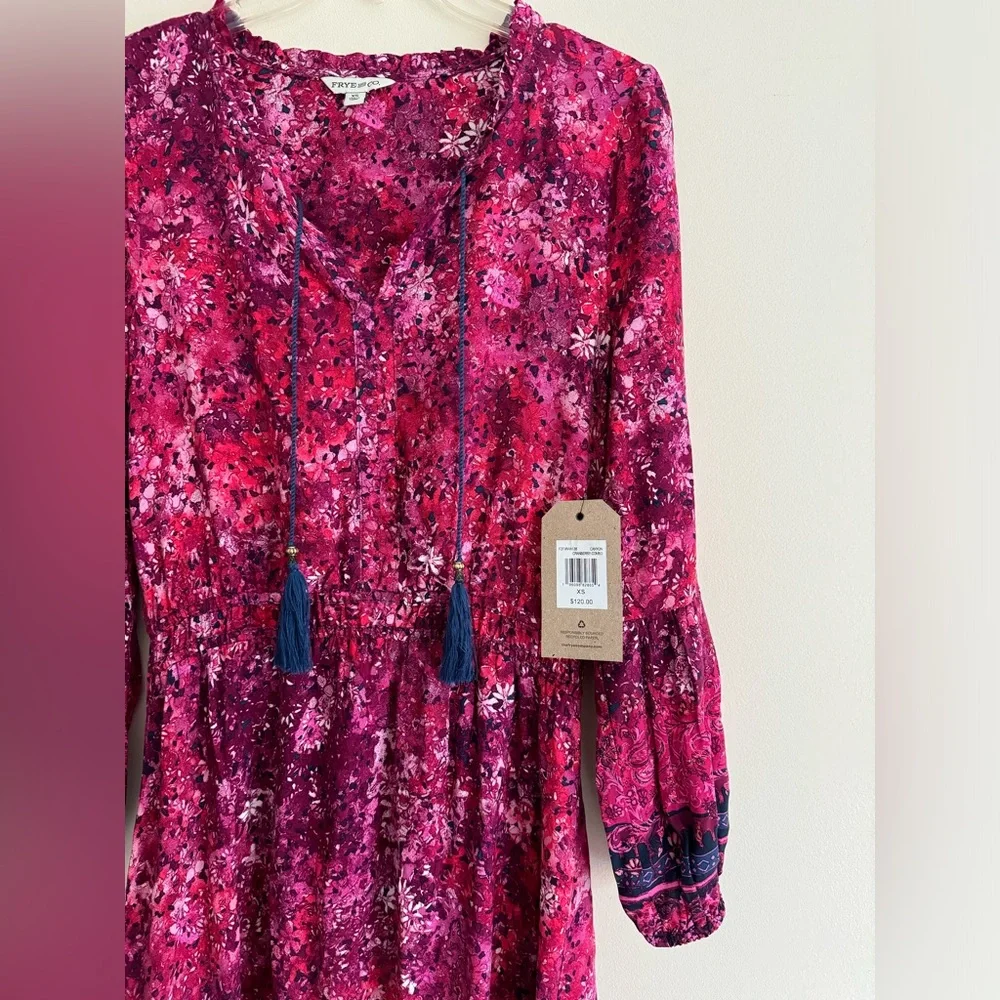 Frye and Co. Long Sleeve Midi Dress size XS - Picture 4 of 7